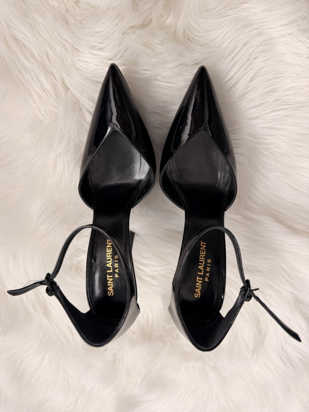 Saint Laurent black patent platform heels - Picture 2 of 5